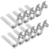10PCS Tent Pole Spring Clips, Tent Pole Push Button Spring
