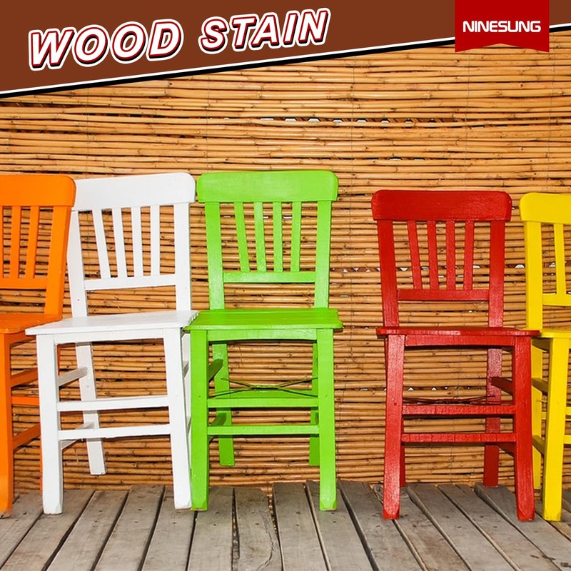 NINESUNG Orange Wood Stain | Water Based Wood Dye Powder