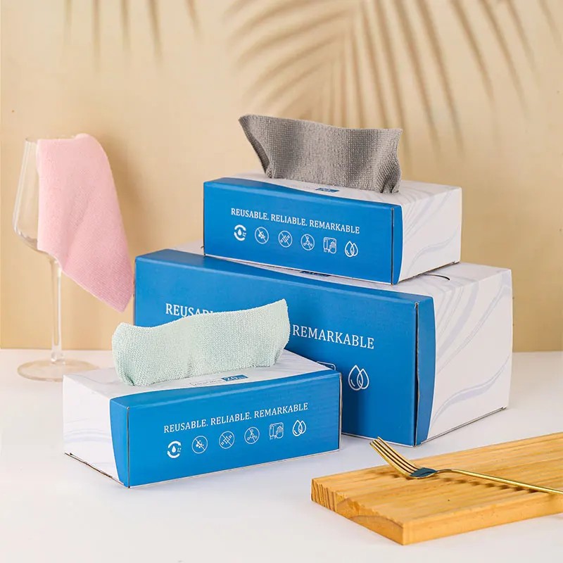 Luxury Eco-Friendly Microfiber Reusable Square Kitchen Towels Quick-Dry Ultra Soft