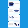 3 Pcs SP21 Aviation Connector 2 Pin IP68 Waterproof Rear