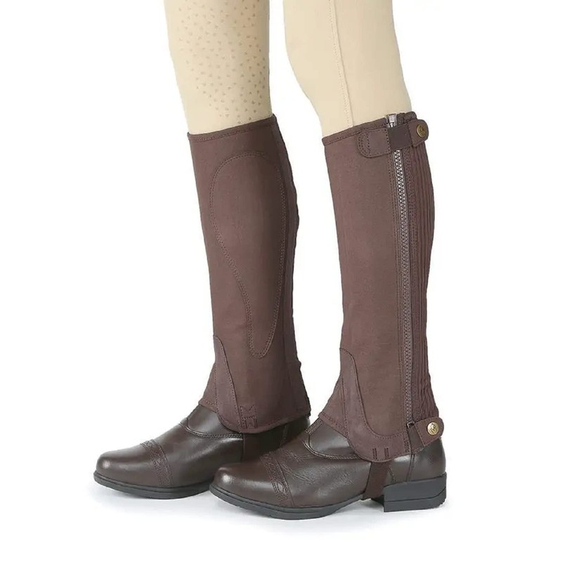 Shires Moretta Childs Amara Suede Half Chaps in Black -