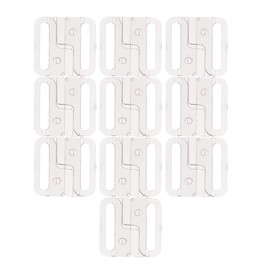 Baoblaze 10 Sets Plastic Clasp Bra Strap Closure Sewing Clip Hooks, Clear, 33mm