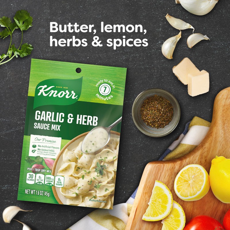 Knorr Sauce Mix Garlic & Herb Creamy Pasta Sauce For