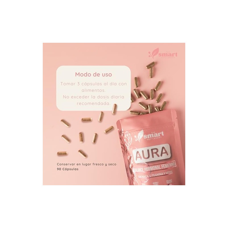 Suplementos Alimenticios Magnesio AURA Vitamina D3 Vitaminas Complejo B Para