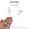 M8 Wing Nut & Bolt 10 Pack (M8 x 50mm