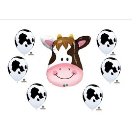Cow print Birthday Party Baby Shower Farm Balloons Decorations Supplies