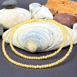 Unbranded Citrine Choker Necklace 2mm Crystal Gemstone Faceted Beads Minimalist Dainty