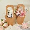 LiQunSweet 10 pcs Kraft Paper Holder Handheld Bouquet Bag Wrapping