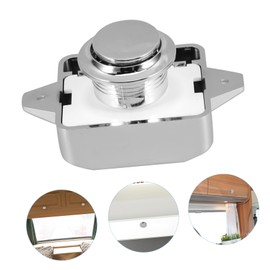 Mikinona Rv Push Button Cabinet Lock Keyless Door Catch for Internal Doors Drawer Push Latch Campervan Accessory