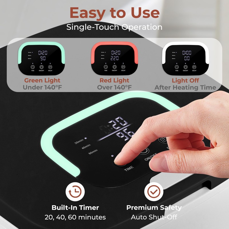 SereneLife Towel Warmer Bucket - Compact 23L Bathroom Towel Heater