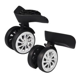 VBESTLIFE Suitcase Wheel Swivel Wheel Set Travel Luggage Suitcase Wheels 360 Degree Rotation 3.5 X 2.75 X 2.2 Inches, black