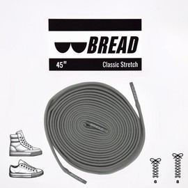 BreadLace Bread Elastic Laces: Vulture Gray - Size: 45"