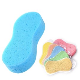 Leitungg Car Wash Sponge, Large Multi Use Sponges for Cleaning, Tile, Bike, Easy Grip Sponge for Kitchen, Bathroom, Household Cleaning, 3pcs Random Color