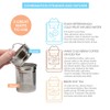 MIRA Stainless Steel Insulated Tea Infuser Bottle for Loose Tea