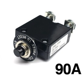 Philmore NEW 90 Amp Push Button Thermal Circuit Breaker 12-50V DC 125-250V Volt AC 90A