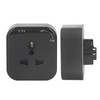 Square Track Adapter Surface Mounted Power Outlet Socket with Indicator