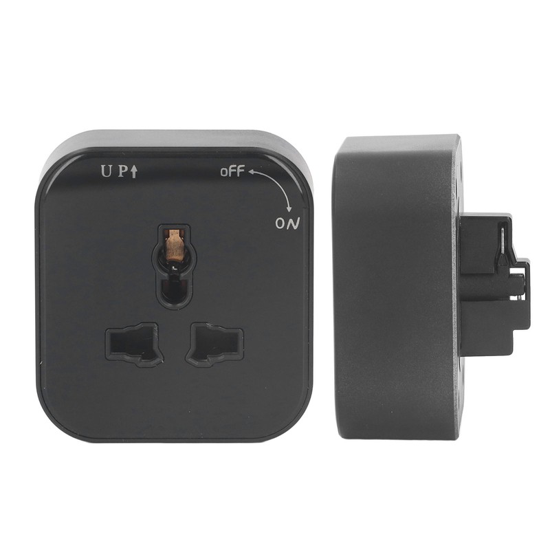 Square Track Adapter Surface Mounted Power Outlet Socket with Indicator