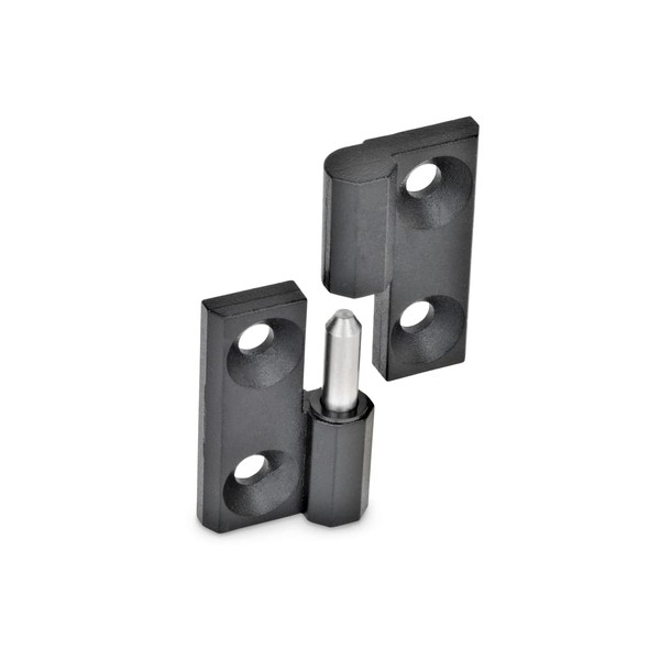 Ganter Normelemente Hanging hinges, die-cast zinc, GN 337-ZD-60-60-A-2-SW, 60 x
