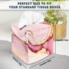 Tissue Box Cover Square Canvas Decorative Tissue Box Holder Cute