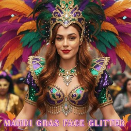Gel Glitter Gold Face, Halloween Singer Conciertos Music Festival Rave Accessories, Yellow Body Glitter Hair Lentejuelas Face Glitter Paint Maquillaje, Mardi Gras Sparkling Chunky Glitter par