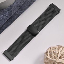Koazon Braided Stretchy Nylon Magnetic Clasp Watch Band Compatible with Coros Pace 3/Pace Pro Smartwatch,Soft Elastic Adjustable Quick Release Sport Strap for Coros Apex 2 Pro/Pro/46mm Women Men