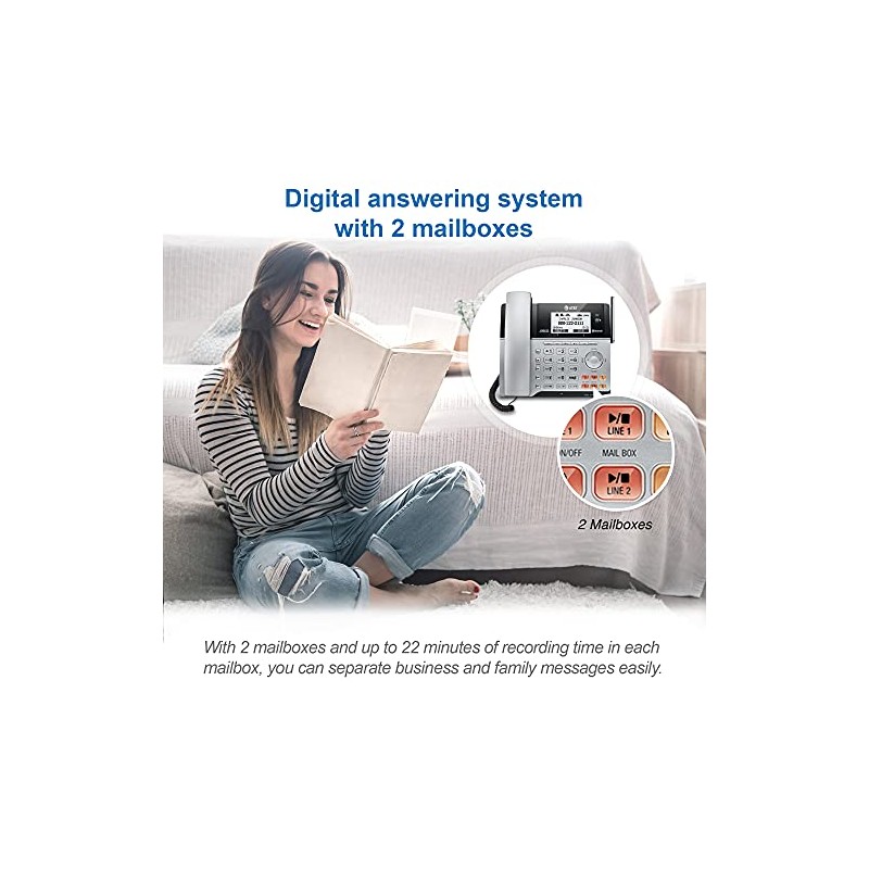 AT&T TL86103 DECT 6.0 Connect to Cell 2 Line Answering