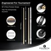 POCUSTIK Pool Cues Set of 2, 58" 2-Piece Pool Stick