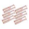 Baluue 6pcs Clear Mini Lip Gloss Tubes with Wand Refillable
