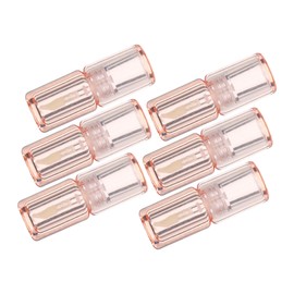 Baluue 6pcs Clear Mini Lip Gloss Tubes with Wand Refillable Cosmetic Containers for DIY Lipstick and Balm Transparent Design for Precision Application and Comfortable Grip