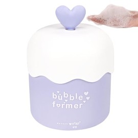 Biiange Face Cleanser Bubbler Foam, Bubble Maker for Face Wash, Bubble Foamer Device, Gentle Deep Cleanser Foam, Maker Face Foaming Maker Foam for Cleaning (1, Blue)
