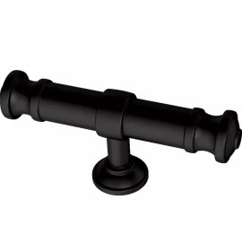 Brainerd P43935W-FB 3" Classic Button Cabinet & Drawer Knob Flat Black