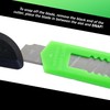 5x Bulk Small Neon Green Utility Knife Box Cutters Snap