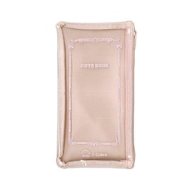 M Plan 010135-29 Tsubame Notebook Pen Case, Clear Face, Pink Beige