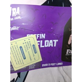 Elvira Mistress Of The Dark Coffin Shaped Pool Float Raft NWT