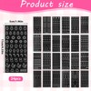 24 Sheets Nail Stencils, Airbrush Stencils Nail Stickers for Nail
