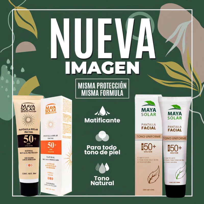 Bloqueador Solar Facial Fps50 Pantalla Mineral Piezas