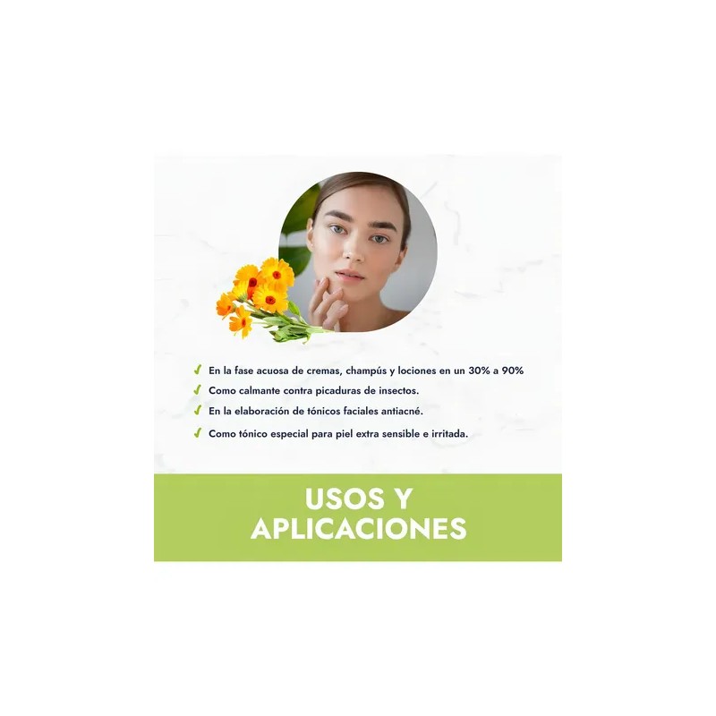 Hidrolato de caléndula puro tónico facial todo tipo de piel