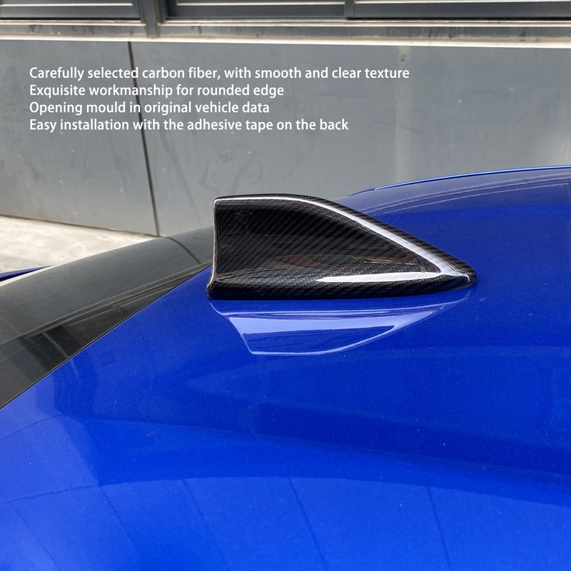 Shark Fin Roof Antenna Cover Dry Carbon Fiber Exterior Upper