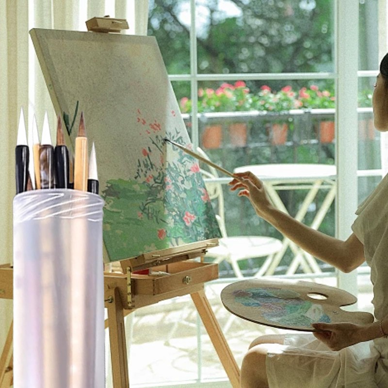 Culinavog Paint Brush Case, 2 Pieces Extendable Plastic Pencil Container,