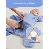 GROWNSY Transitional Swaddle Sleep Sack 3-6 Months, 100% Cotton Starfish