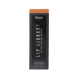 BPerfect Lip Library Lip Gloss – High-Shine Hydrating Gloss with Jojoba Oil – Shades Starstruck (Warm Brown Nude)