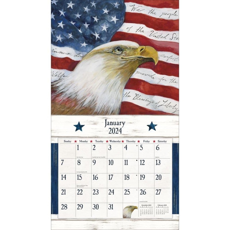 LANG Old Glory 2024 Wall Calendar (24991001934)