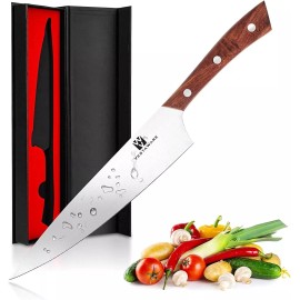 vestaware 8 Inch Kitchen Knife High Carbon German Stainless Steel Sharp Cutting Knife with