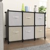 HOMIDEC 6-Cube Storage Organizer, Closet Organizer Storage Cabinet Shelf Bookcase