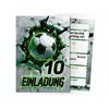 12 Invitation Cards for 10th Children's Birthday Football Children Boys