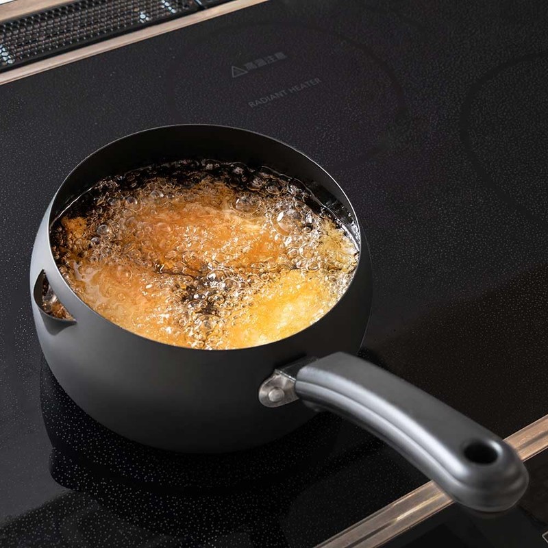 Pearl Metal LD-464 Liberty Corporation IH One-Handed Tempura Pot Frying