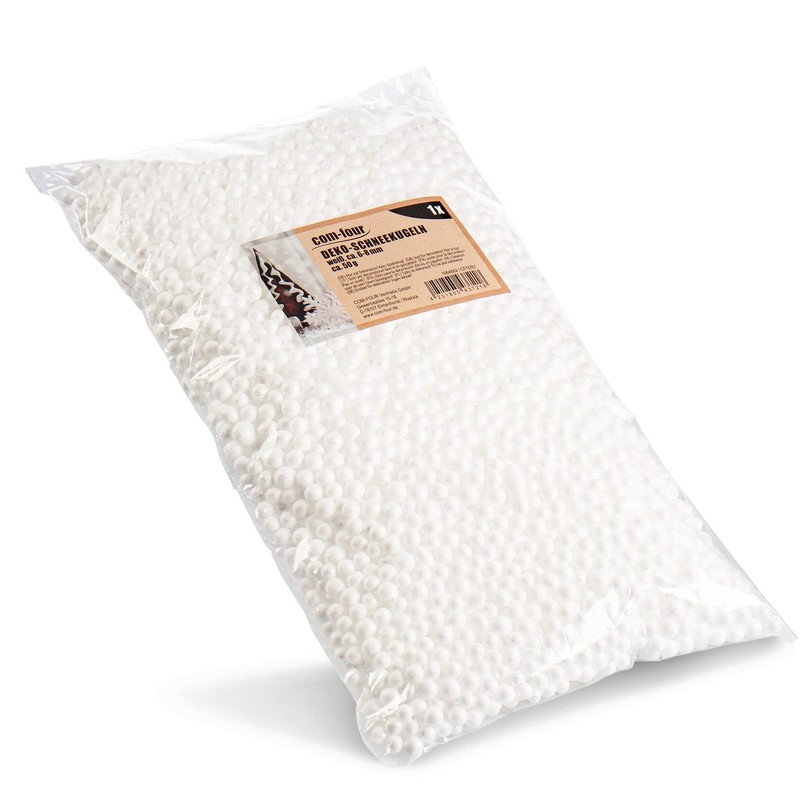 com-four® Christmas Decoration - Beautiful Artificial Snow for Christmas -