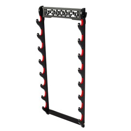 FOXSMZZ Sword Holder Wall Mount Velvet Padded Samurai Sword Stand Display Katana Wakizashi Tanto Wall Hanger Sword Rack (8-Tier)