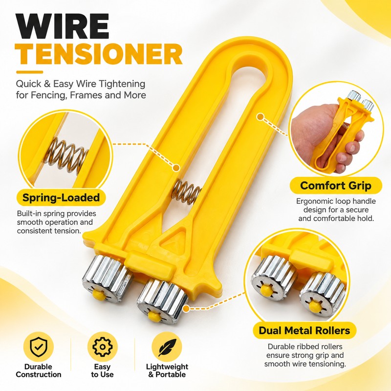 Beehive Frame Wire Tensioner with Plastic Handle – 1 Piece,