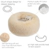 PEIFUKOPet Calming Bed, Soft Plush Dog Cat Cushion with Cozy